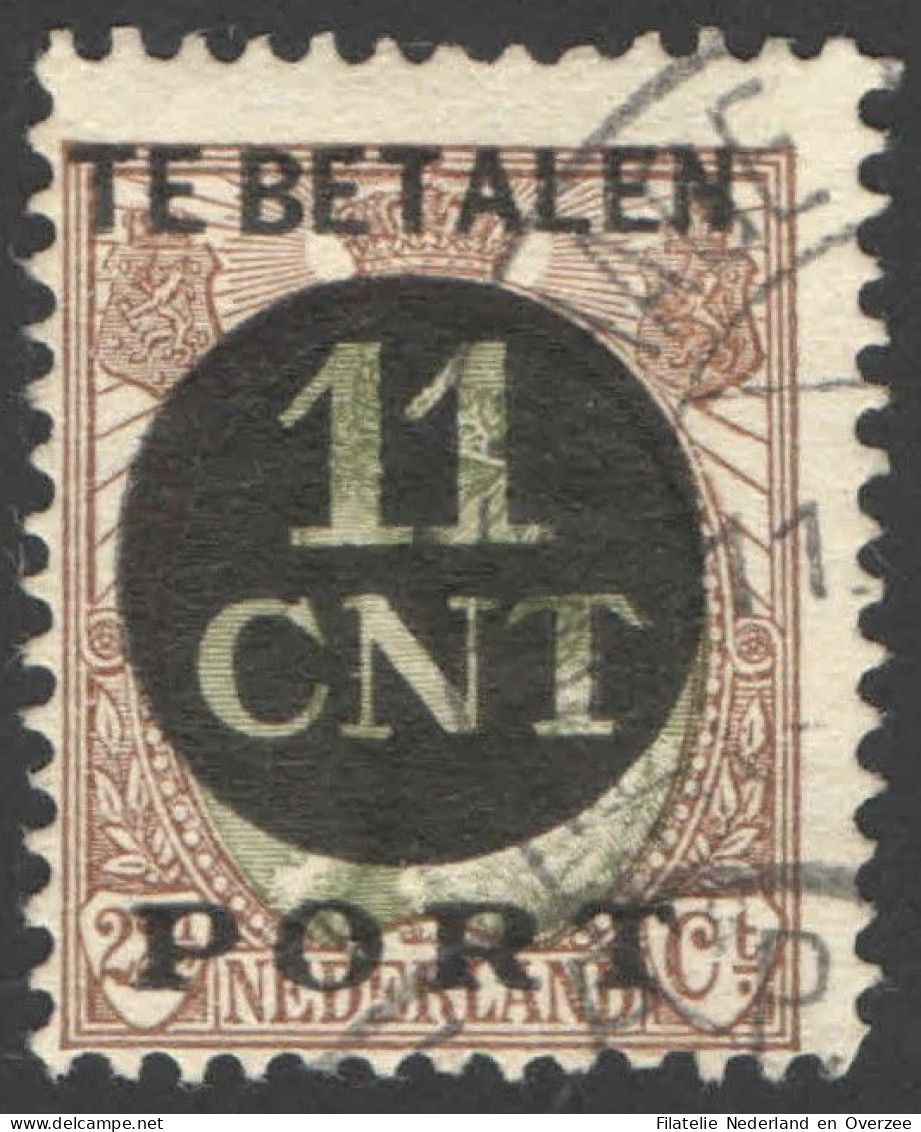 Nederland 1924 Postpakket-verrekenzegel 1A Gestempeld/used Tanding/Perforation 12 1/2 - Other & Unclassified