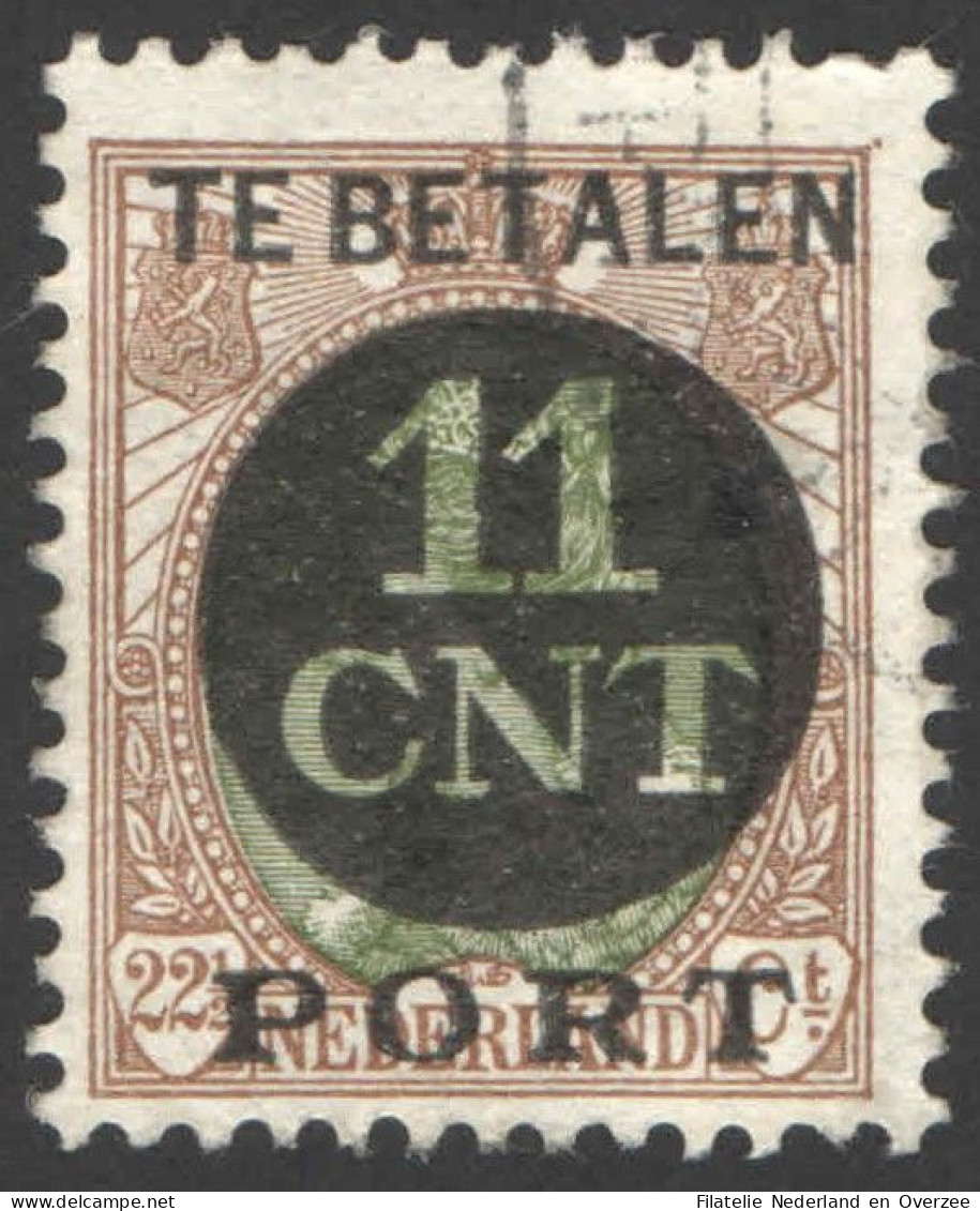 Nederland 1924 Postpakket-verrekenzegel 1A Gestempeld/used Tanding/Perforation 12 1/2 - Other & Unclassified