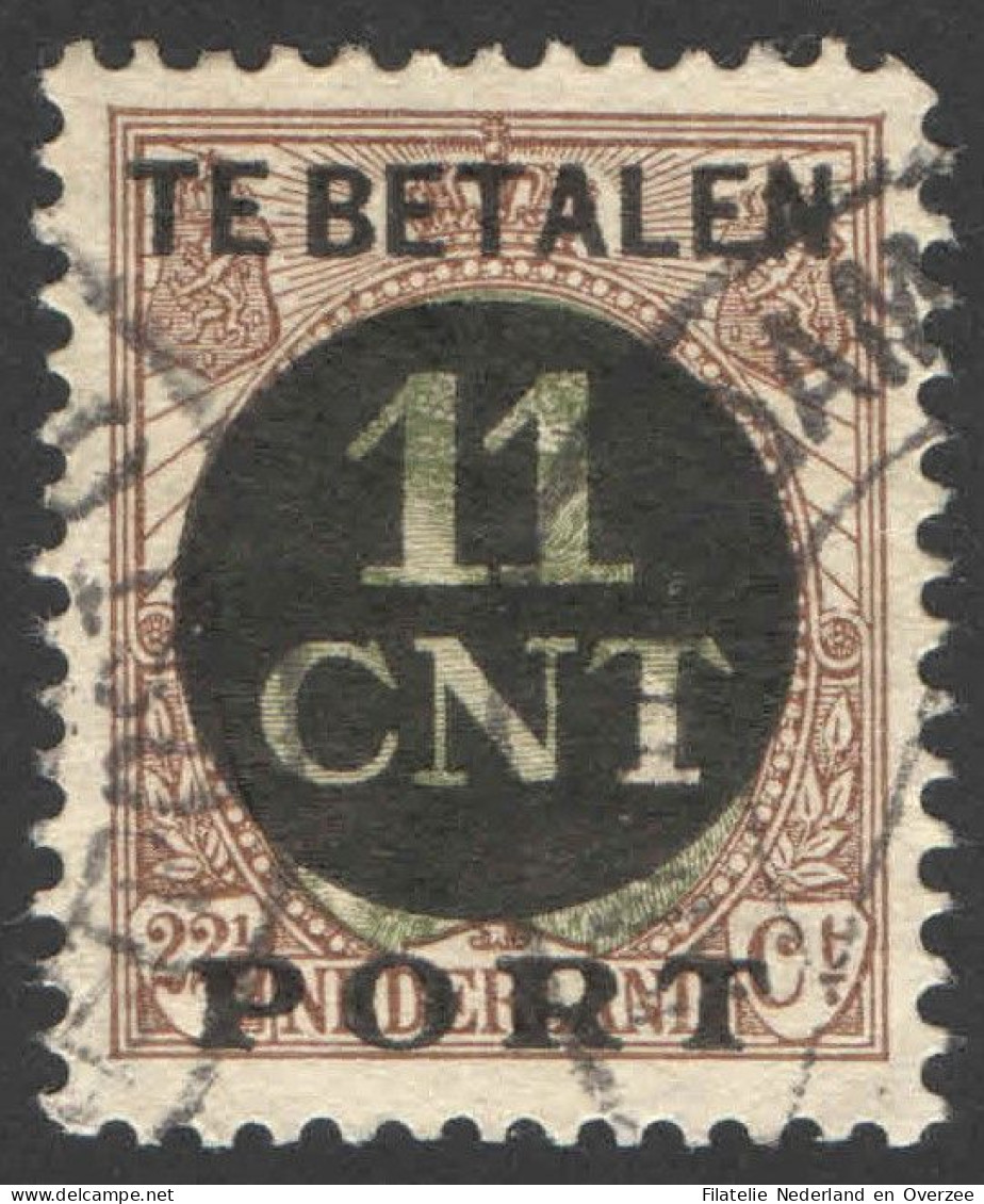 Nederland 1924 Postpakket-verrekenzegel 1A Gestempeld/used Tanding/Perforation 12 1/2 - Other & Unclassified