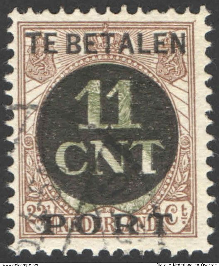 Nederland 1924 Postpakket-verrekenzegel 1A Gestempeld/used Tanding/Perforation 12 1/2 - Other & Unclassified