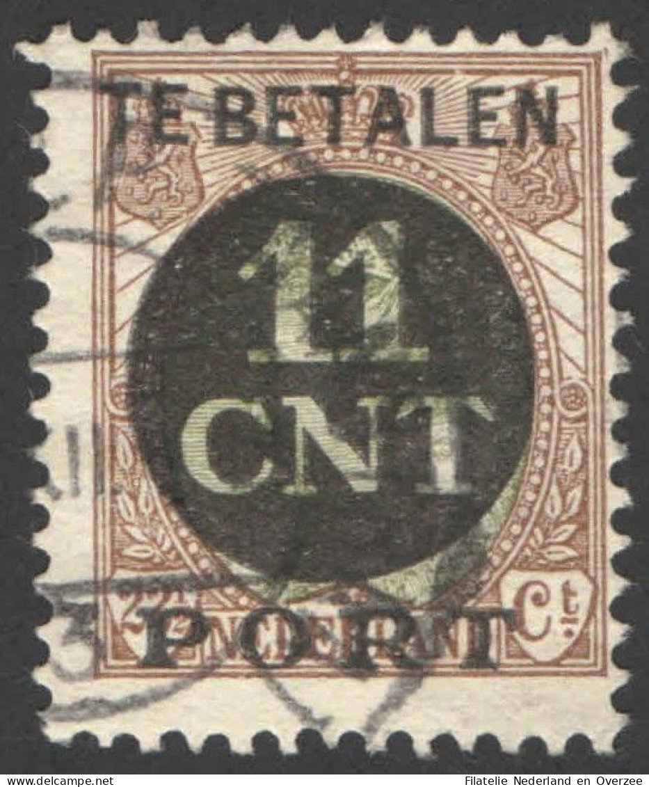 Nederland 1924 Postpakket-verrekenzegel 1A Gestempeld/used Tanding/Perforation 12 1/2 - Other & Unclassified