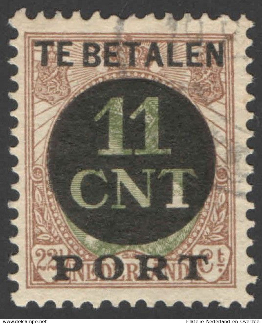 Nederland 1924 Postpakket-verrekenzegel 1A Gestempeld/used Tanding/Perforation 12 1/2 - Other & Unclassified