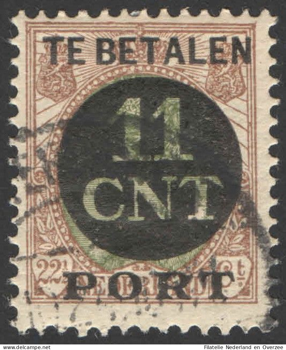 Nederland 1924 Postpakket-verrekenzegel 1A Gestempeld/used Tanding/Perforation 12 1/2 - Autres & Non Classés