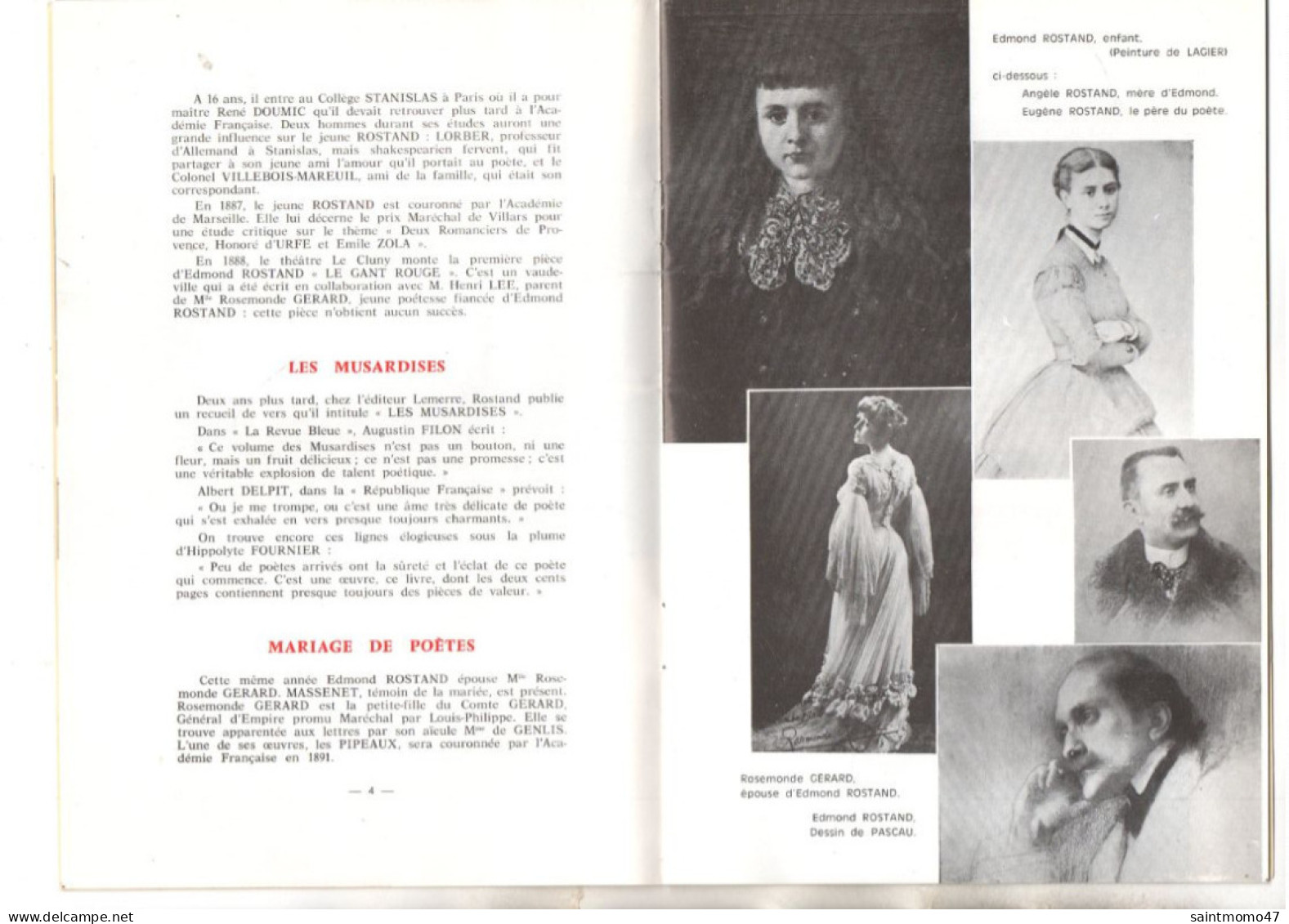 LIVRE . 64 - CAMBO . EDMOND ROSTAND . " ARNAGA " . ANDRÉ TRIAUD - Réf. N°366F - - Pays Basque