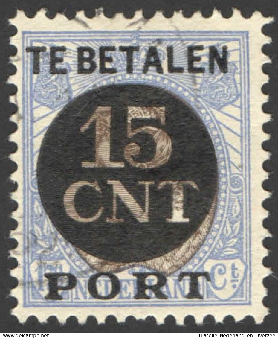 Nederland 1924 Postpakket-verrekenzegel 2A Gestempeld/used Tanding/Perforation 12 1/2 - Autres & Non Classés