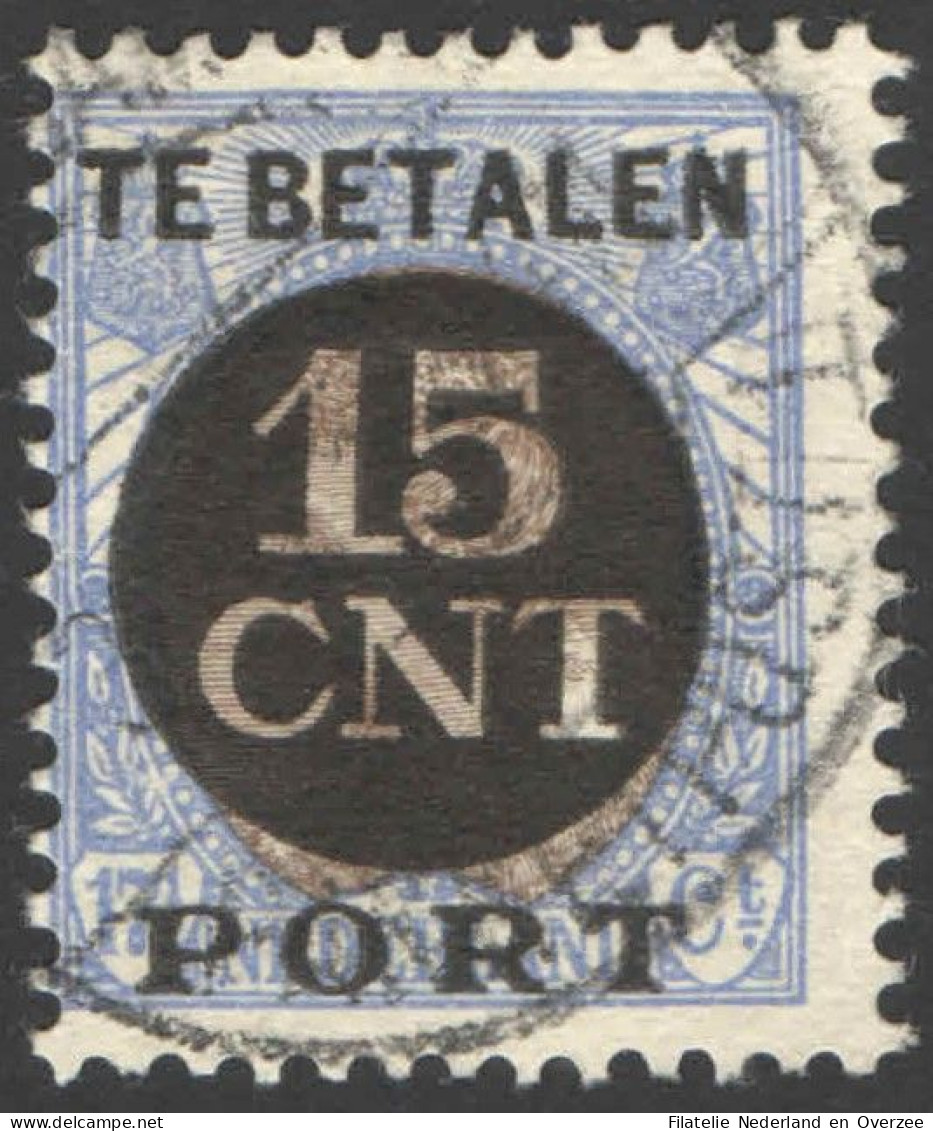 Nederland 1924 Postpakket-verrekenzegel 2A Gestempeld/used Tanding/Perforation 12 1/2 - Sonstige & Ohne Zuordnung