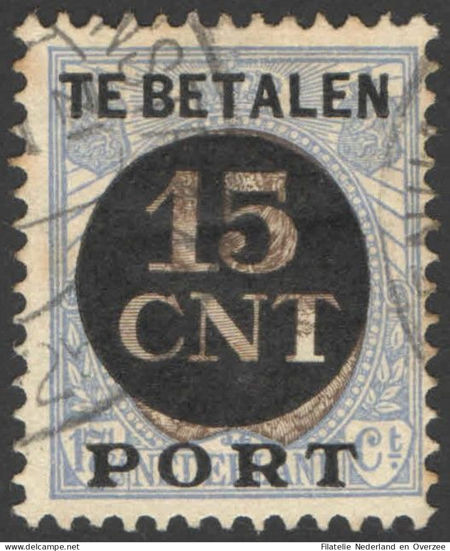 Nederland 1924 Postpakket-verrekenzegel 2A Gestempeld/used Tanding/Perforation 12 1/2 - Altri & Non Classificati