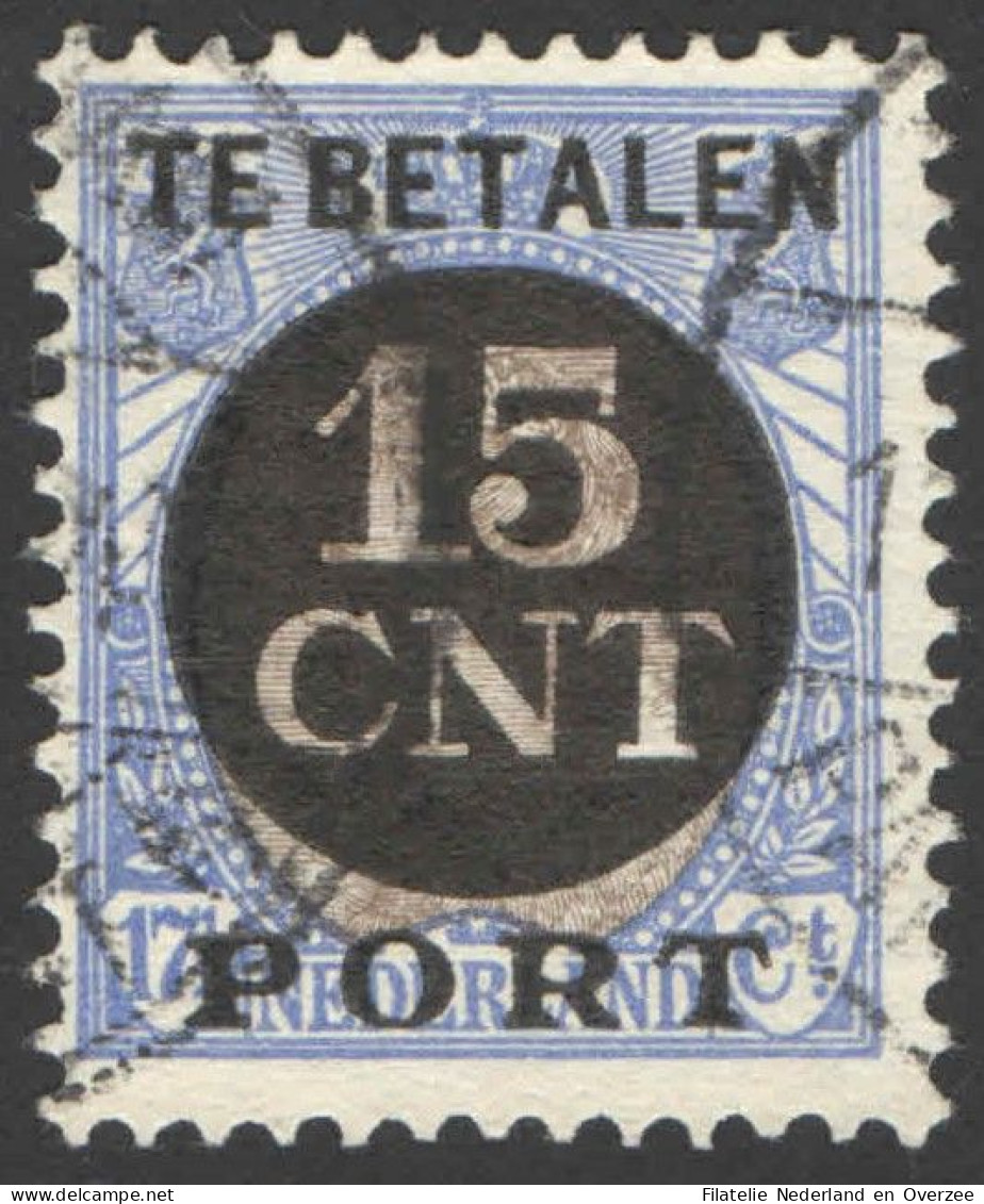 Nederland 1924 Postpakket-verrekenzegel 2A Gestempeld/used Tanding/Perforation 12 1/2 - Sonstige & Ohne Zuordnung