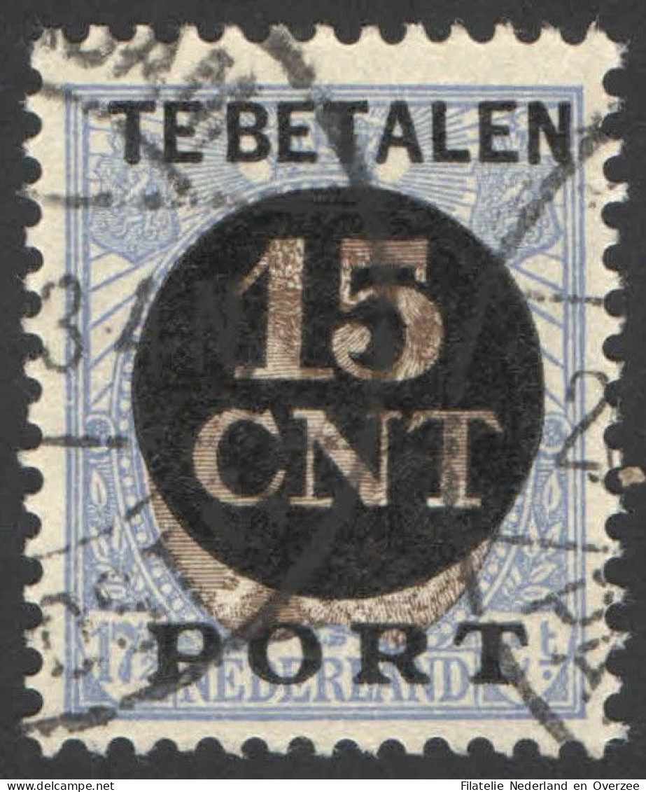 Nederland 1924 Postpakket-verrekenzegel 2A Gestempeld/used Tanding/Perforation 12 1/2 - Other & Unclassified