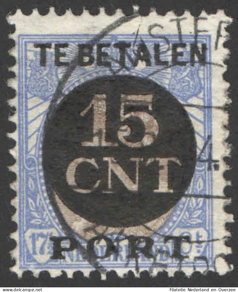 Nederland 1924 Postpakket-verrekenzegel 2A Gestempeld/used Tanding/Perforation 12 1/2 - Other & Unclassified