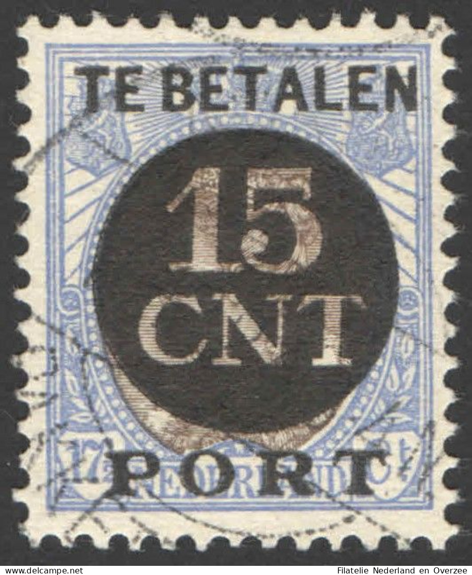 Nederland 1924 Postpakket-verrekenzegel 2A Gestempeld/used Tanding/Perforation 12 1/2 - Other & Unclassified