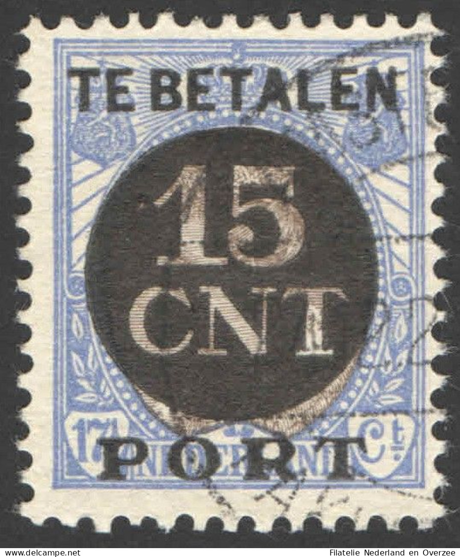 Nederland 1924 Postpakket-verrekenzegel 2A Gestempeld/used Tanding/Perforation 12 1/2 - Autres & Non Classés