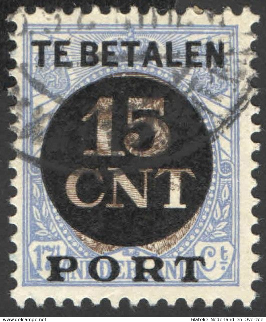 Nederland 1924 Postpakket-verrekenzegel 2A Gestempeld/used Tanding/Perforation 12 1/2 - Other & Unclassified