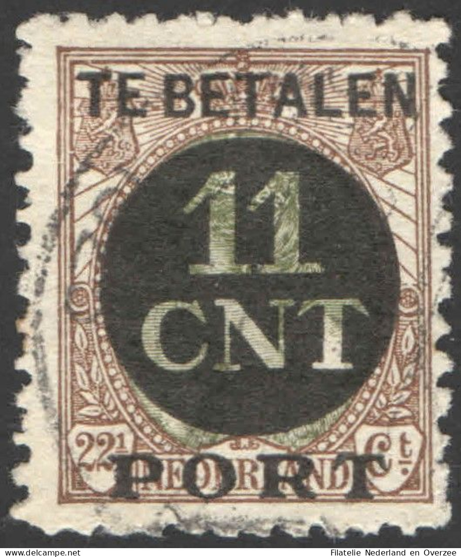 Nederland 1924 Postpakket-verrekenzegel 1B Gestempeld/used Tanding/Perforation 11 1/2 X 11 Plaatfout PM13 - Altri & Non Classificati