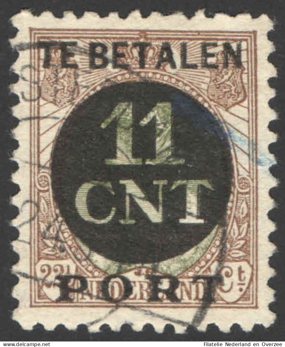 Nederland 1924 Postpakket-verrekenzegel 1B Gestempeld/used Tanding/Perforation 11 1/2 X 11 Plaatfout PM13 - Andere & Zonder Classificatie