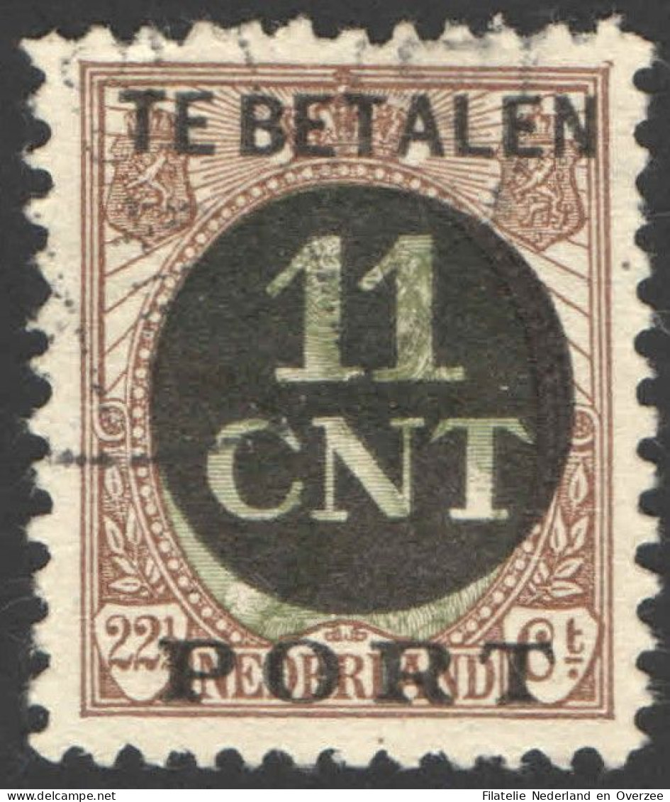 Nederland 1924 Postpakket-verrekenzegel 1B Gestempeld/used Tanding/Perforation 11 1/2 X 11 - Sonstige & Ohne Zuordnung