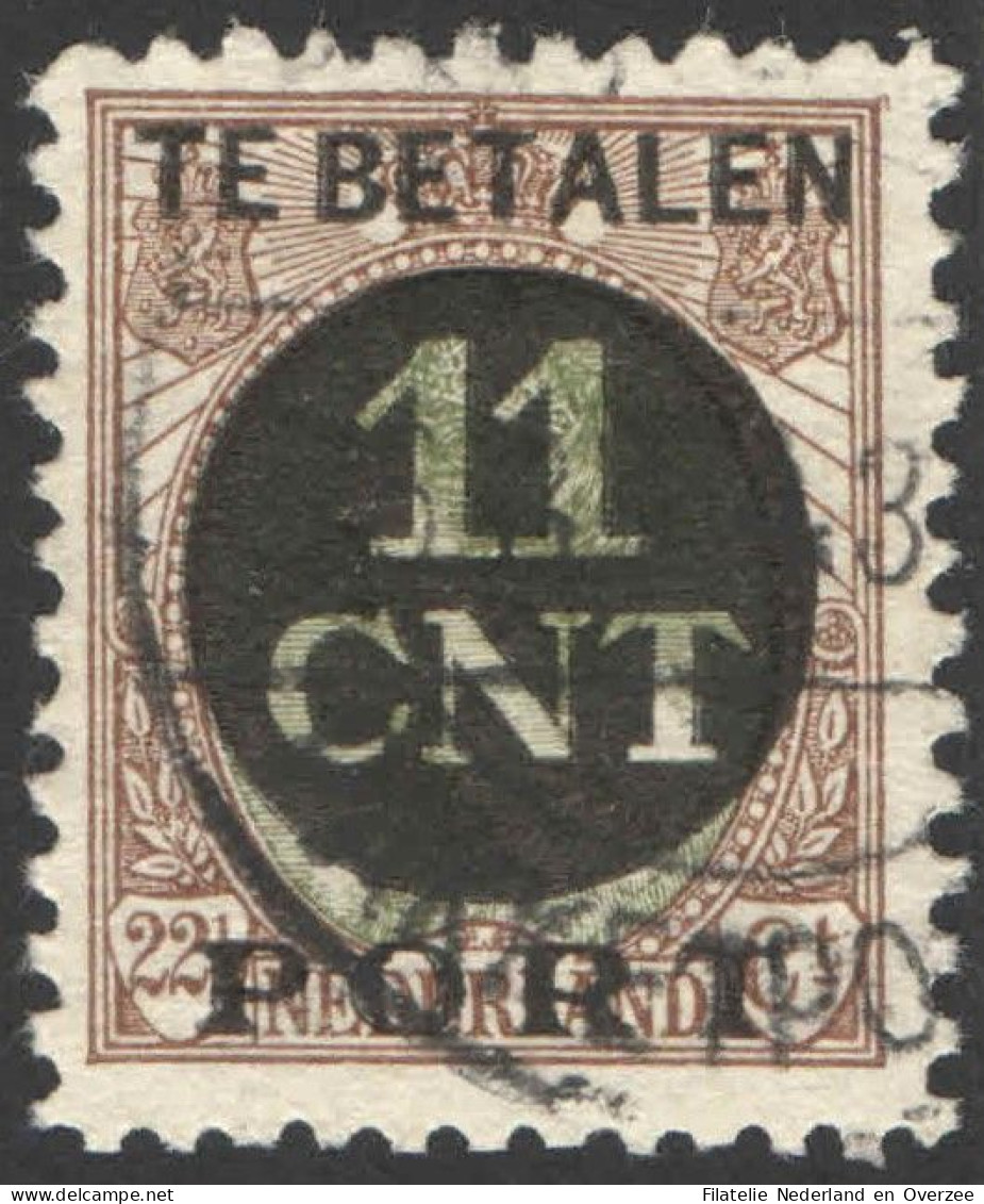Nederland 1924 Postpakket-verrekenzegel 1B Gestempeld/used Tanding/Perforation 11 1/2 X 11 - Sonstige & Ohne Zuordnung
