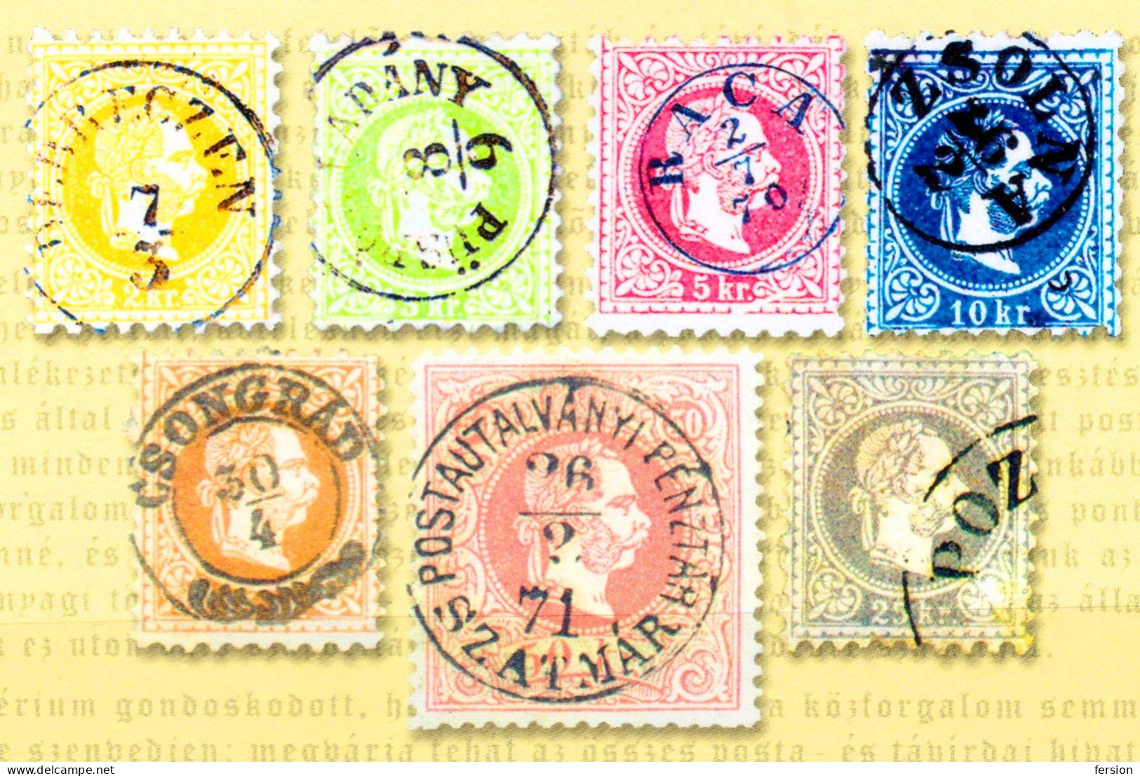 Stamp On Stamp 1867 Commemorative Sheet 150 Anniv STAMP 2017 Hungary Austria Romania Szatmárnémeti TRANSYLVANIA - Foglietto Ricordo