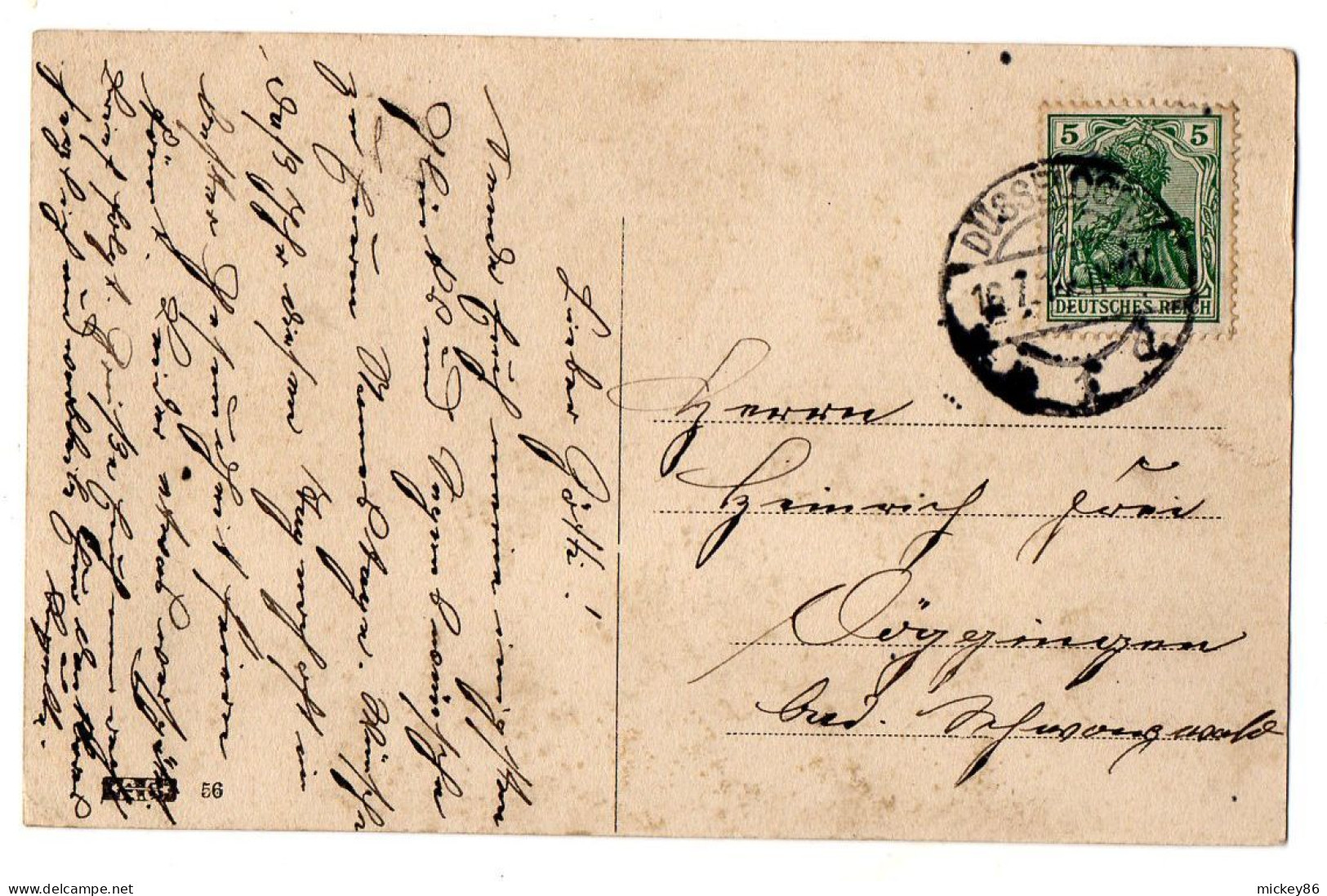 Allemagne --DUESSELDORF--1914--Rheinansicht ( Bateaux Et Péniche )...timbres...  Cachet - Duesseldorf
