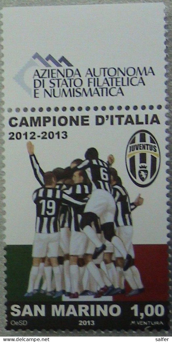 SAN MARINO  2013  JUVENTUS CAMPIONE ** MNH - Nuovi