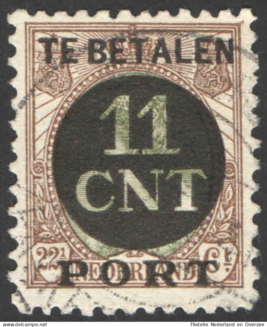 Nederland 1924 Postpakket-verrekenzegel 1B Gestempeld/used Tanding/Perforation 11 1/2 X 11 - Andere & Zonder Classificatie