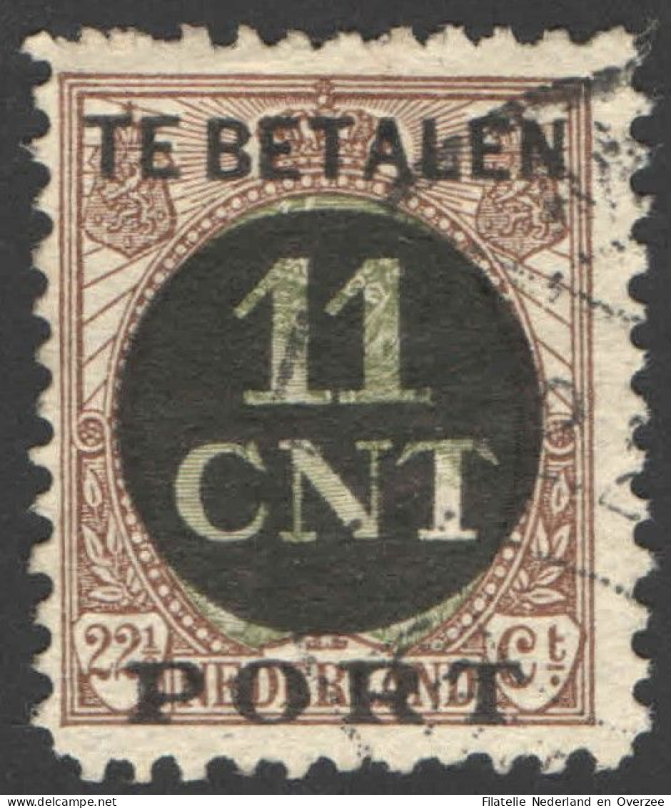 Nederland 1924 Postpakket-verrekenzegel 1C Gestempeld/used Tanding/Perforation 11 1/2 - Sonstige & Ohne Zuordnung