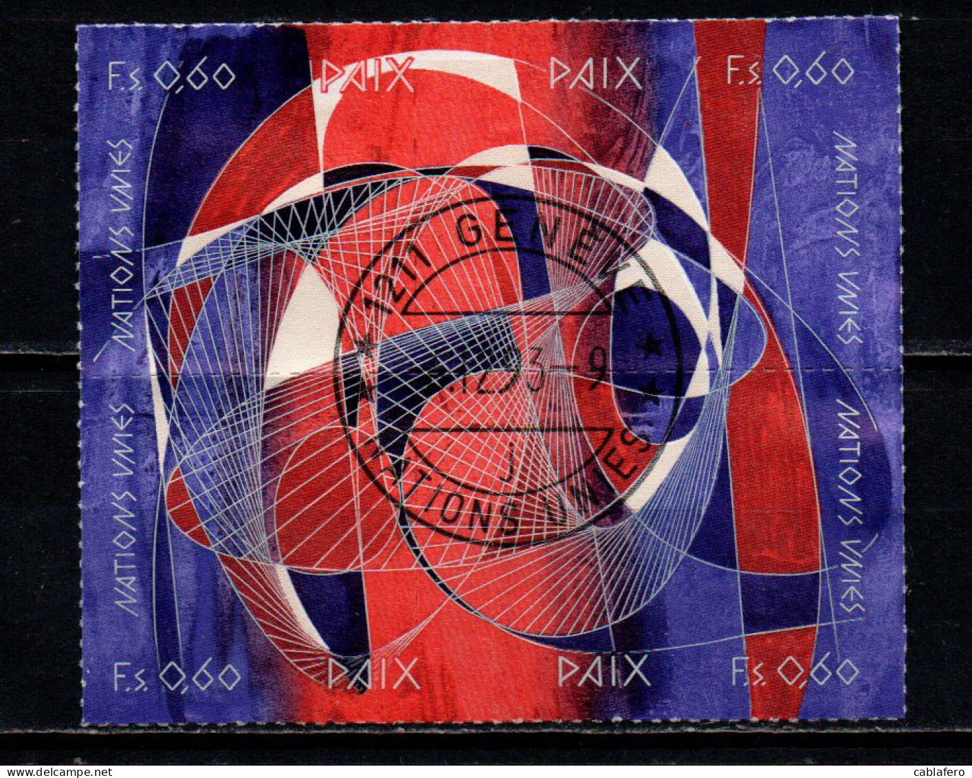 NAZIONI UNITE - GINEVRA - 1993 - GIORNATA INTERNAZIONALE DELLA PACE - USATO - Used Stamps