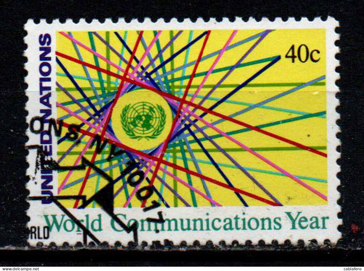 NAZIONI UNITE - NEW YORK - 1983 - ANNO MONDIALE DELLE COMUNICAZIONI - USATO - Used Stamps