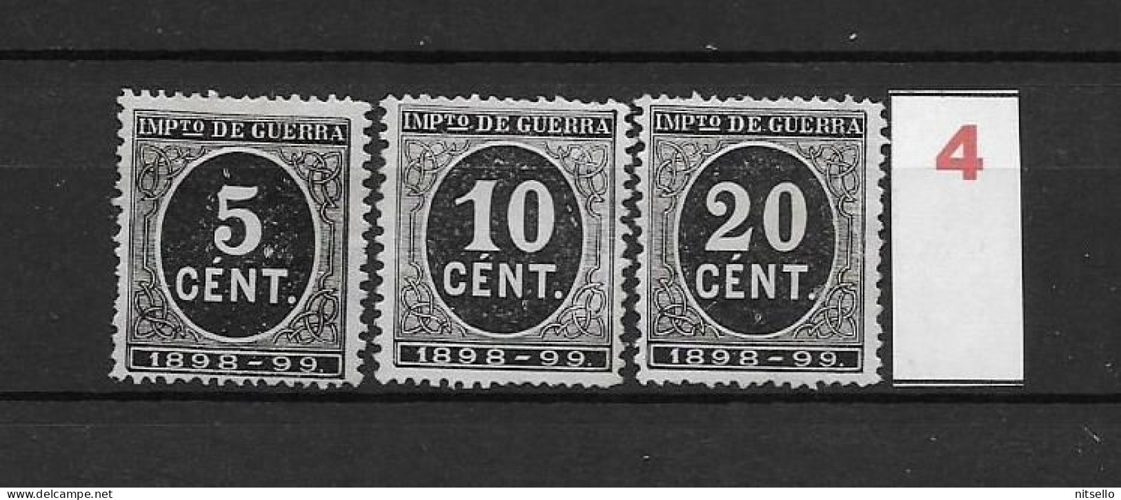 LOTE 2238 A /// (C045) ESPAÑA 1898  EDIFIL Nº: 236+237+239 NSG  ¡¡¡ OFERTA - LIQUIDATION - JE LIQUIDE !!! - Used Stamps