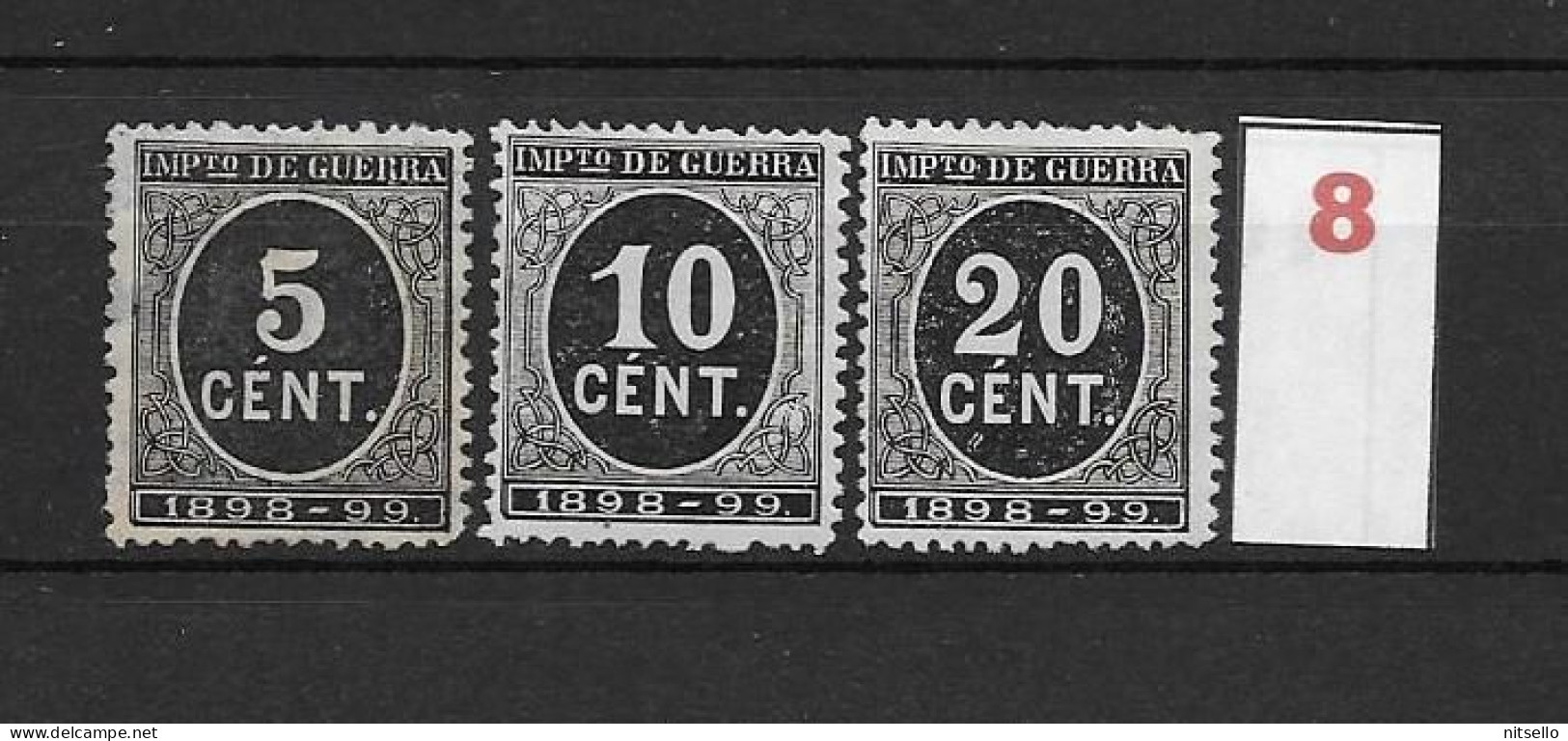 LOTE 2238 A /// (C045) ESPAÑA 1898  EDIFIL Nº: 236+237+239 NSG  ¡¡¡ OFERTA - LIQUIDATION - JE LIQUIDE !!! - Unused Stamps