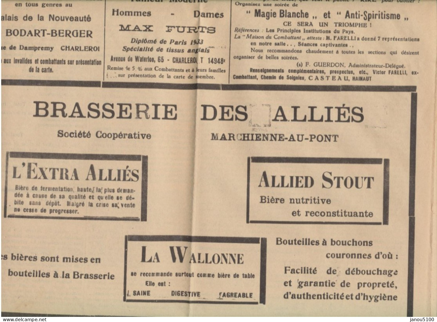 VIEUX  PAPIERS     DOCUMENTS HISTORIQUES   JOURNAL     LA VOIX  DU  COMBATTANT     1934. - Documents Historiques