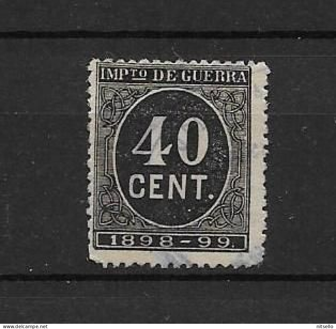 LOTE 2238 A /// (C015) ESPAÑA 1898  40 CTMOS NO CATALOGADO USADO   ¡¡¡ OFERTA - LIQUIDATION - JE LIQUIDE !!! - Usados