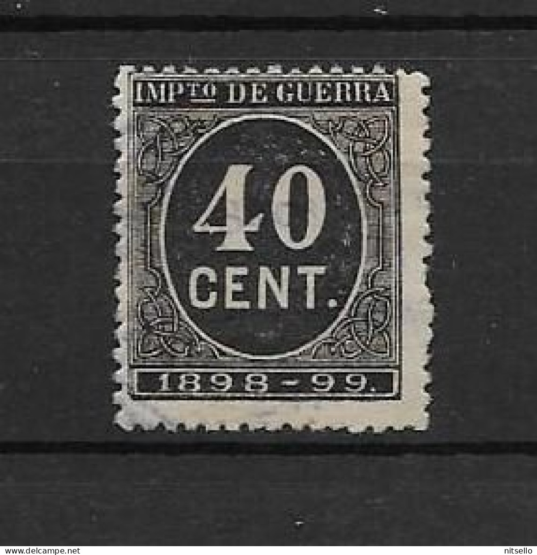 LOTE 2238 A /// (C015) ESPAÑA 1898  40 CTMOS NO CATALOGADO USADO   ¡¡¡ OFERTA - LIQUIDATION - JE LIQUIDE !!! - Usados