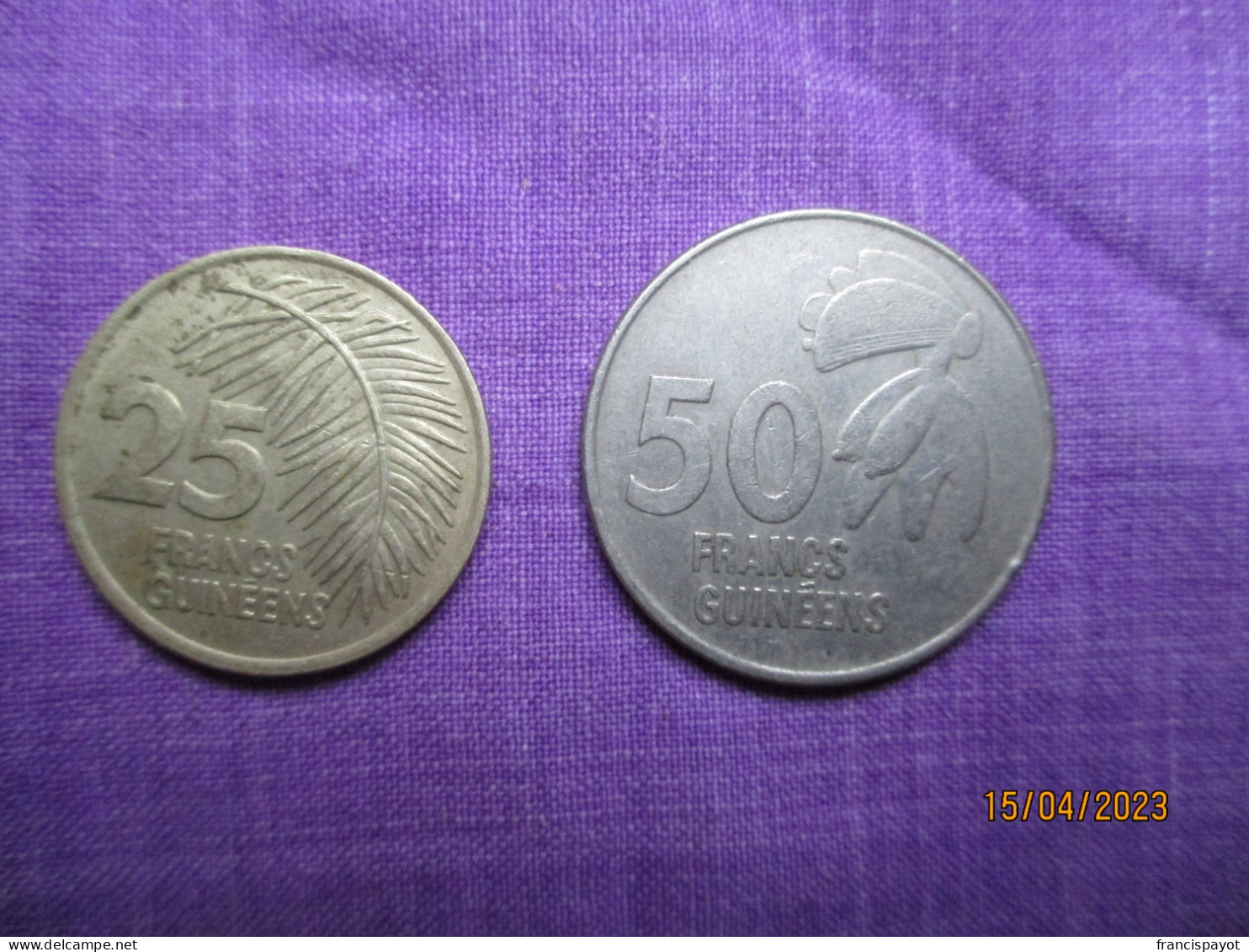 République De Guinée: 50 Francs 1994 & 25 Francs 1987 - Guinee