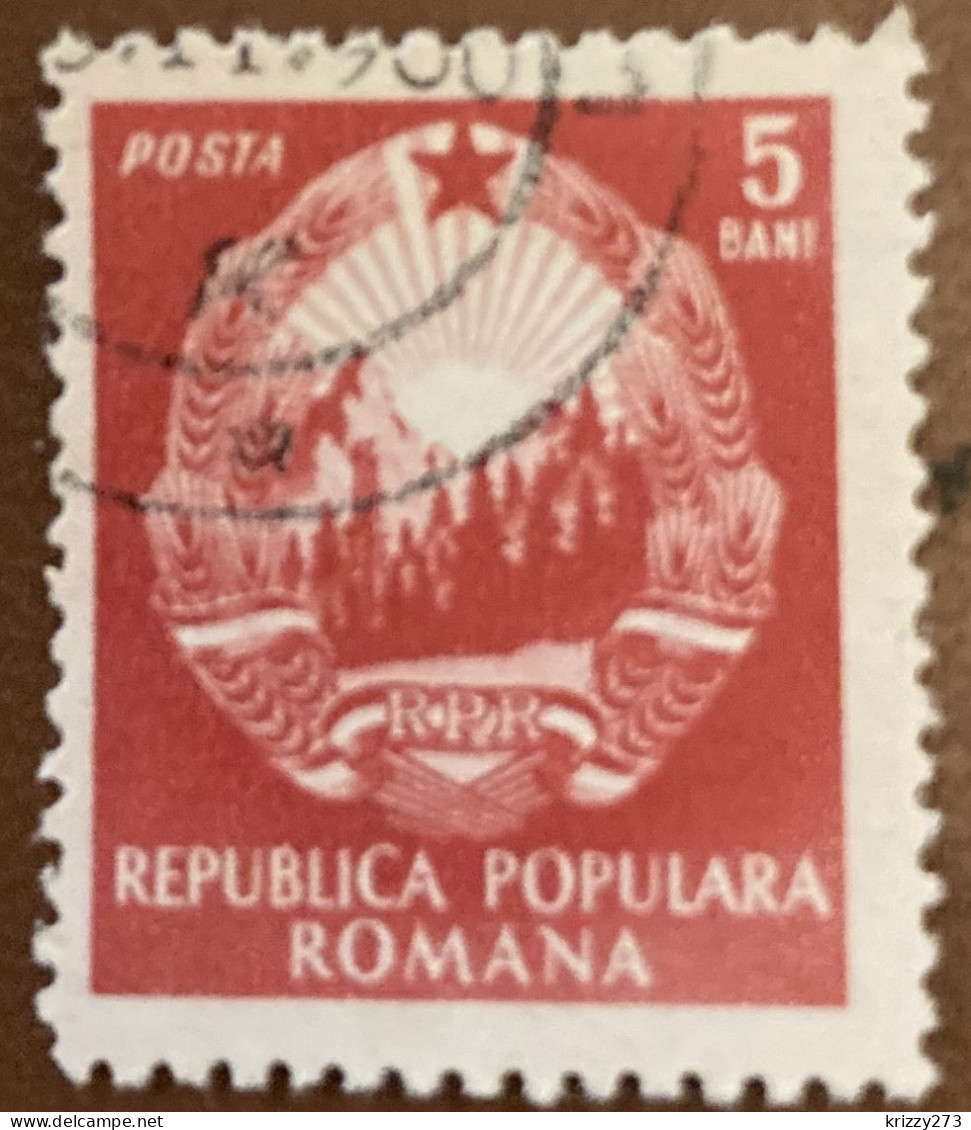 Romania 1952 Coat Of Arms 5b - Used - Fiscali