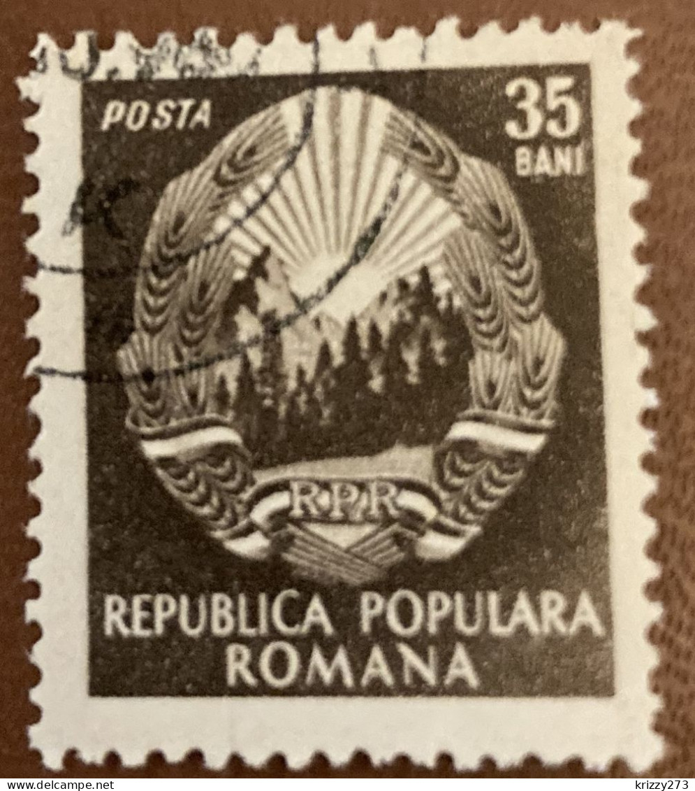 Romania 1952 Coat Of Arms 35b - Used - Steuermarken