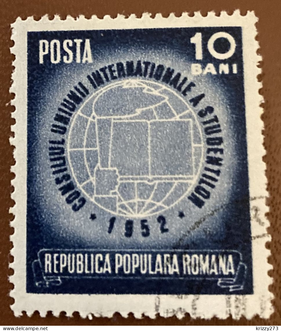 Romania 1952 Congress Of International Students 10b - Used - Fiscale Zegels