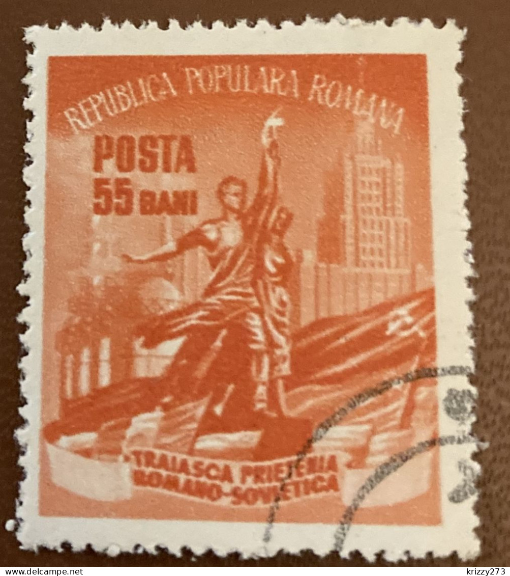 Romania 1952 Month Of Romanian Soviet Friendship 55b - Used - Fiscali