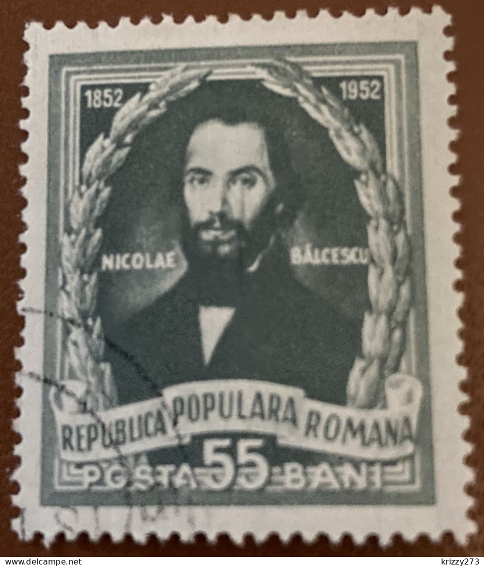 Romania 1952 The 100th Anniversary Death Nicolae Balcescu 55b - Used - Fiscaux