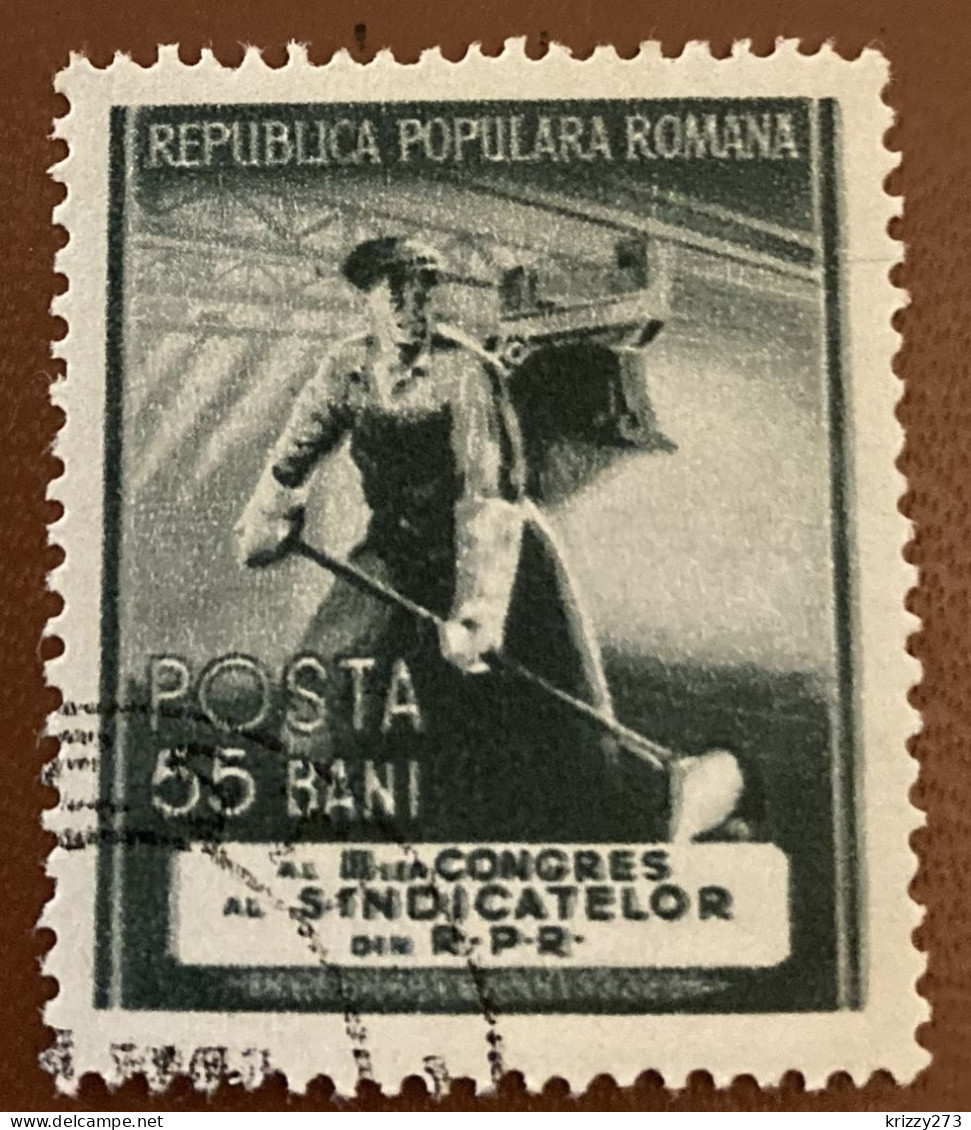 Romania 1953 The 3rd Congress Of The National Trade Union 55b - Used - Revenue Stamps