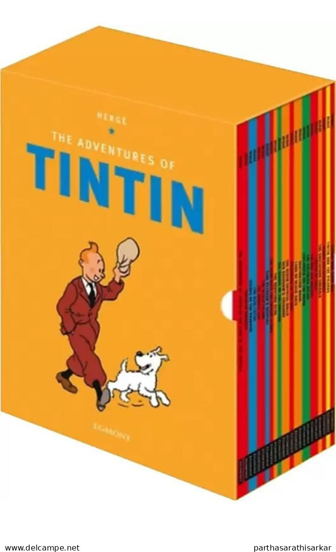 ADVENTURES OF TINTIN LIMITED EDITION 23 BOOKS IN A HARD BOND CASE HARD TO FIND - Colecciones