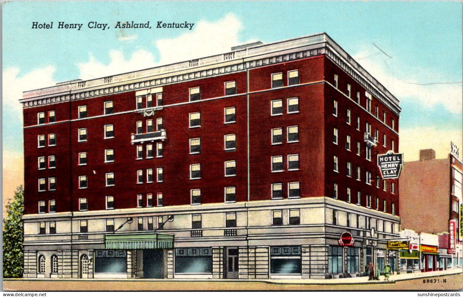 Kansas Ashland Hotel Henry Clay Curteich - Altri & Non Classificati