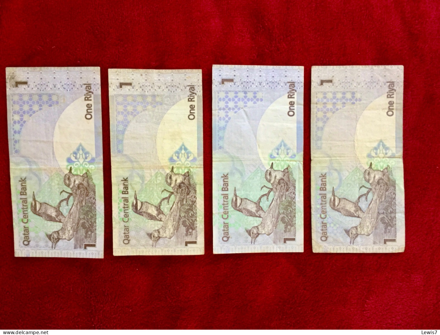 QATAR = Set Of 4 Banknotes - 1 X 4 Riyals - Qatar