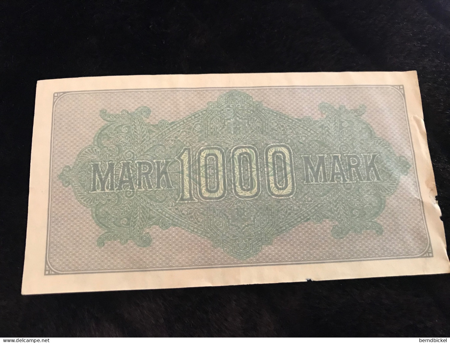 Geldschein Banknote Deutsches Reich 1000 Mark 1922 - 1.000 Mark