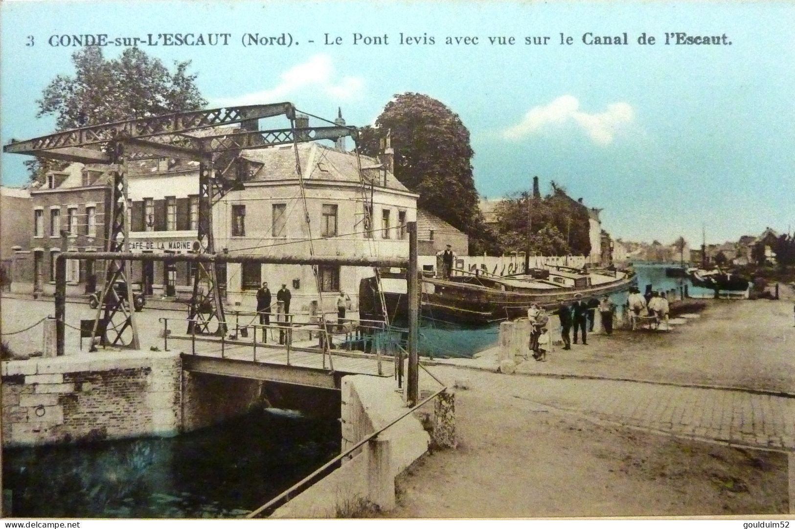 Le Pont Levis Avec Vue Sur Le Canal De L'Escaut - Conde Sur Escaut