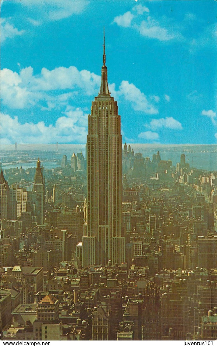 CPSM New York City-Empire State Building-Timbre      L2187 - Empire State Building