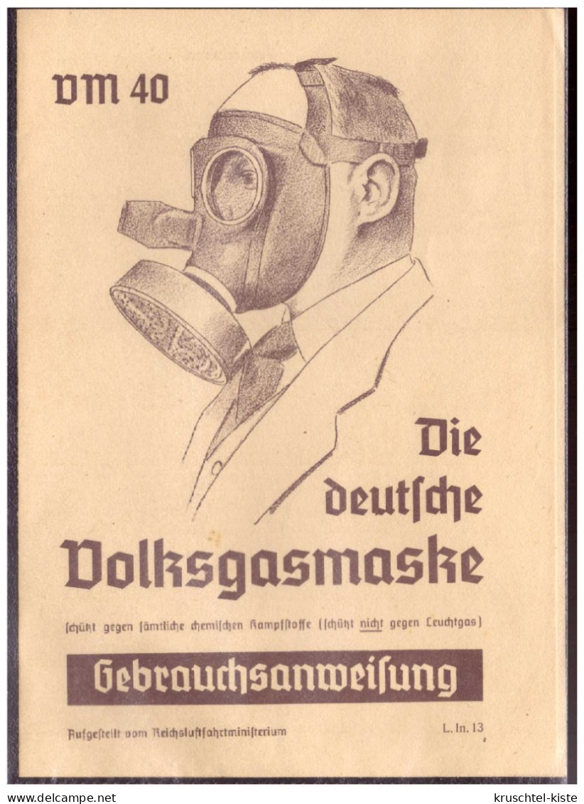 Dt- Reich (022104) VM 40, Die Deutsche Volksgasmaske Gebrauchsanweisung - Other Plans