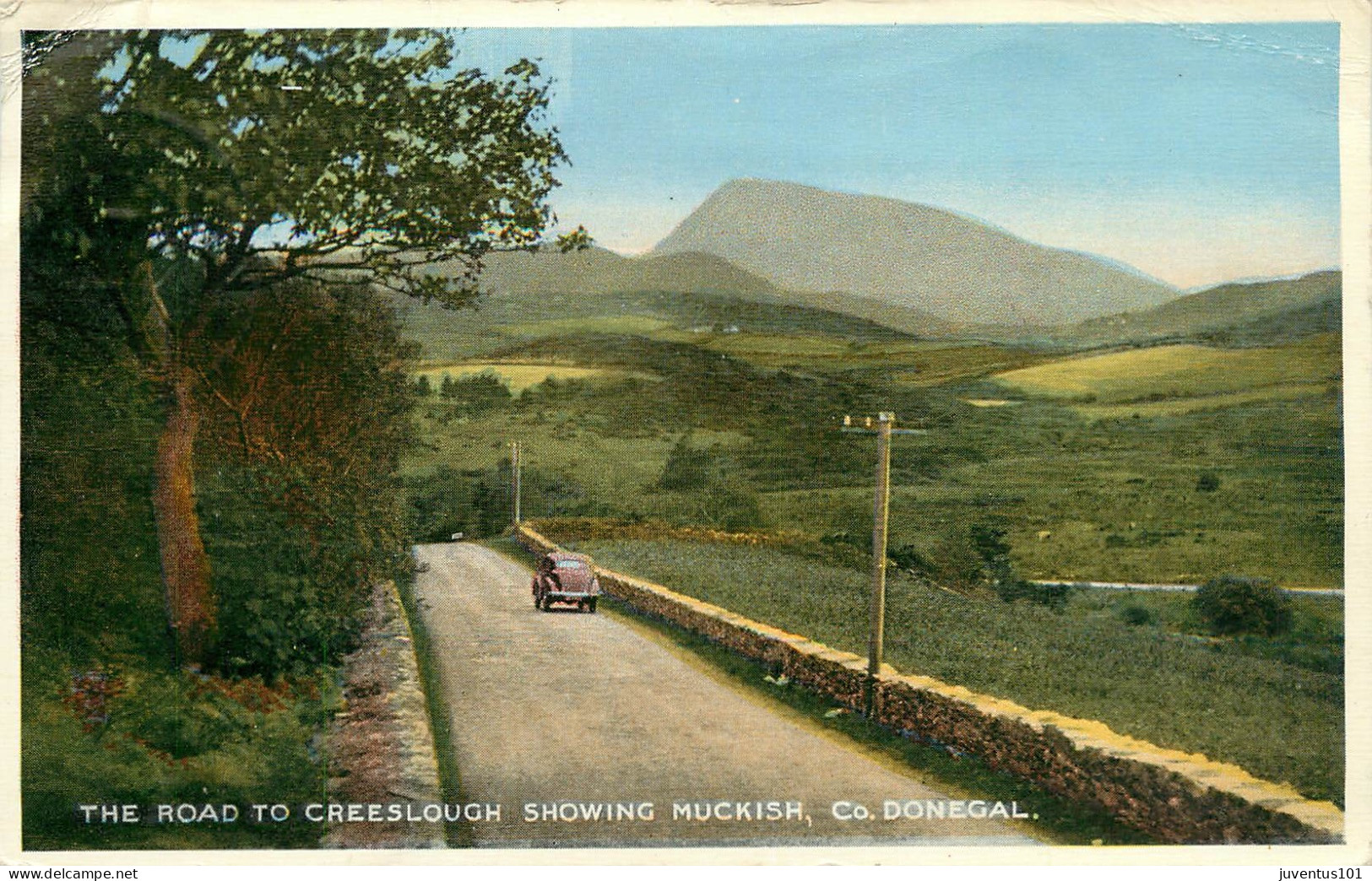 CPSM The Road To Creeslough Showing Muckish,Donegal-Timbre      L2187 - Donegal