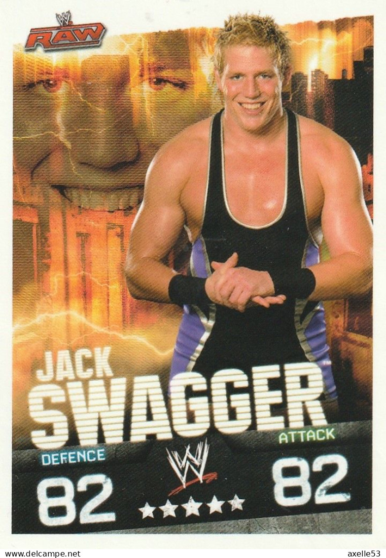Carte De Slam Attax (8406) Jack Swagger - Sports De Combat