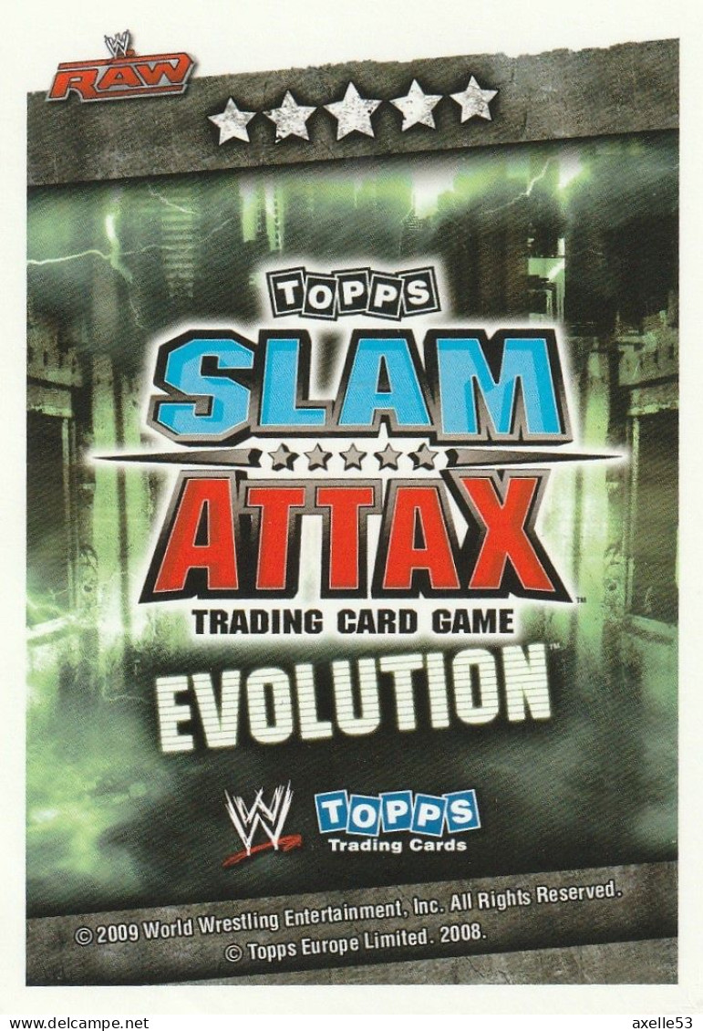 Carte De Slam Attax (8406) Jack Swagger - Sports De Combat